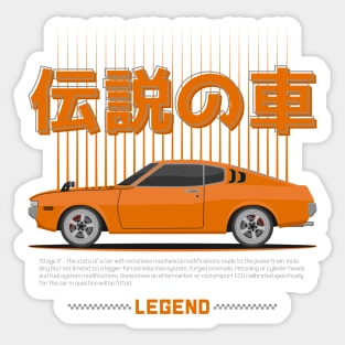 Tuner Orange Celica MK1 JDM Sticker